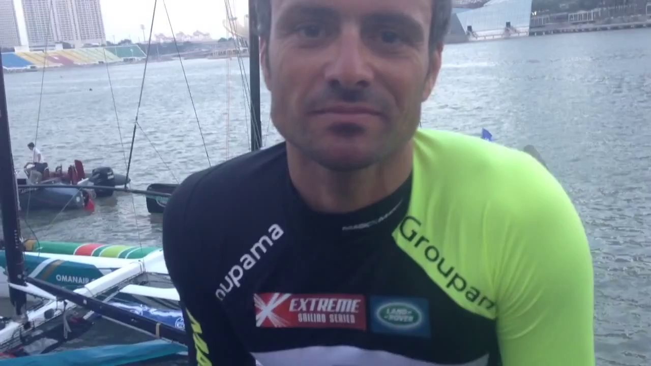 ESS14 Singapour - Franck Cammas fait le bilan de la 1ère épreuve