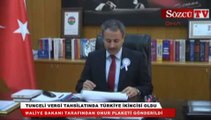 Tunceli vergi tahsilatında Türkiye ikincisi oldu