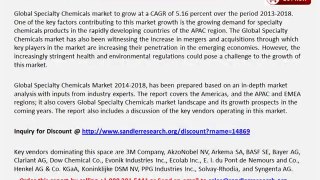 Global Specialty Chemicals Market 2014-2018