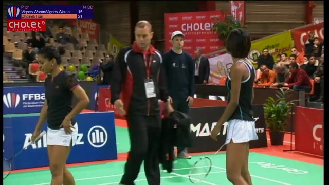 Championnats de France Cholet 2014 1/2 finale double femmes