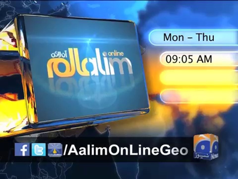 9th #‎Promo‬ of AalimOnLine by @AamirLiaquat 24-2-2014 on #GeoTv