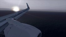 FSX KLM Boeing 737 landing @ St Maarten ( Early morning ) ( HD )