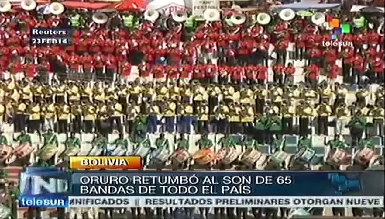 Participan 100 mil músicos bolivianos en Festival de bandas de Oruro