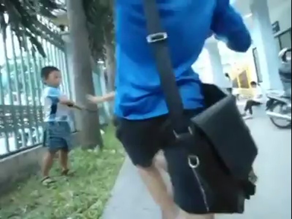 Super child kick - Funny clip