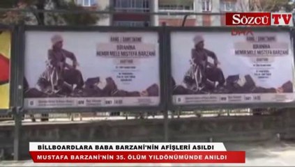 Diyarbakır'da billboardlara baba Barzani'nin afişleri asıldı