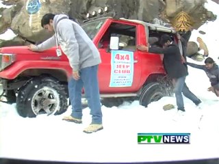Muzaffarabad snow cross jeep rally 2014