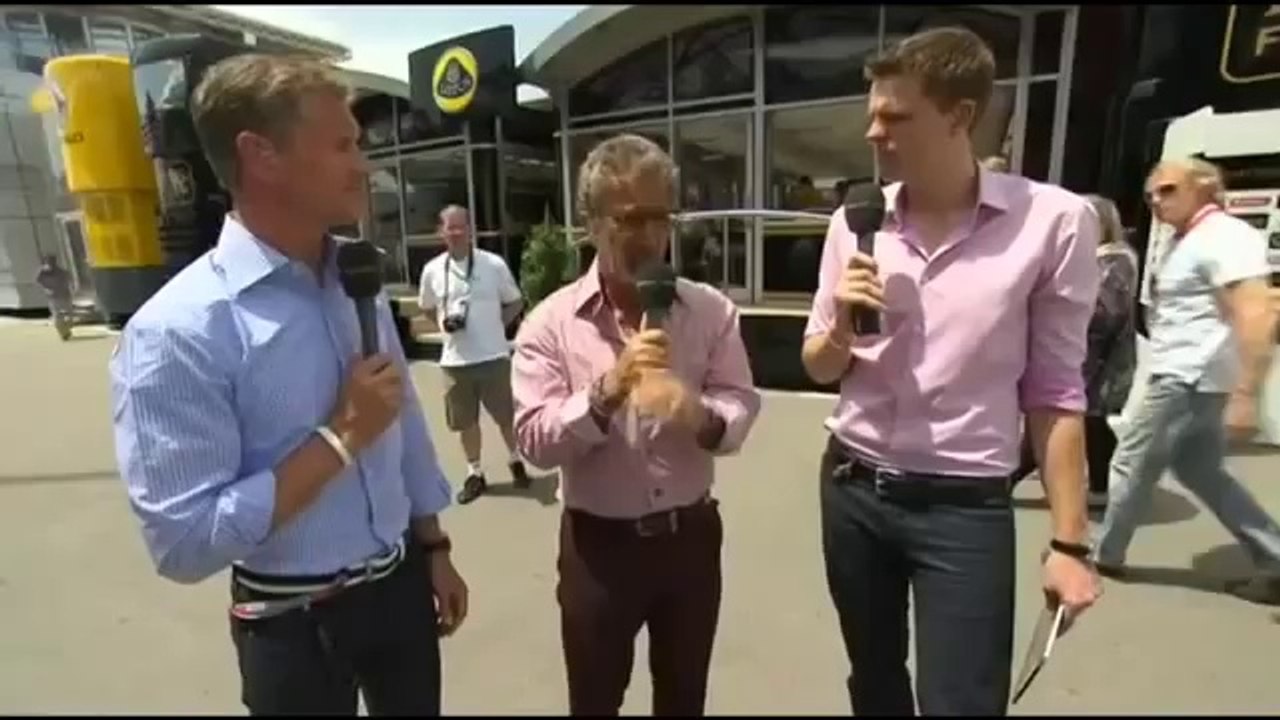 David Coulthard and Eddie Jordan talking about Kimi Räikkönen