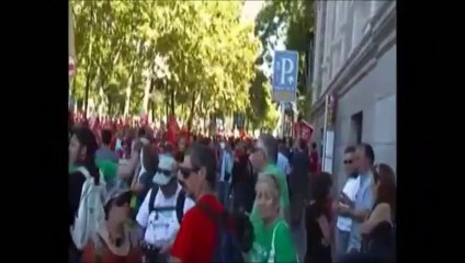 Fibroamigosunidos y Altea SQM en la manifestación del 15 de Septiembre en Madrid