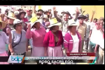 Pobladores de Huarochirí masacraron a ladrones que robaron reliquias religiosas