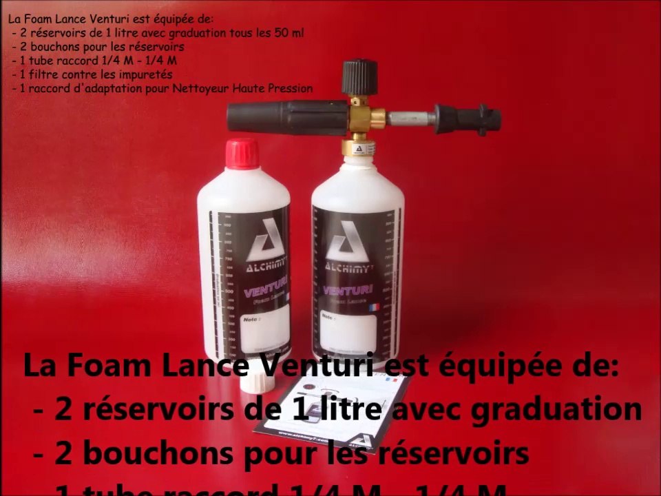 Etape N°1 Prélavage avec la Foam Lance Alchimy7 Venturi