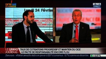 Alain Giffard, secrétaire national à l'économie et à l'industrie de la CFE-CGC, dans Le Grand Journal – 24/02 1/4
