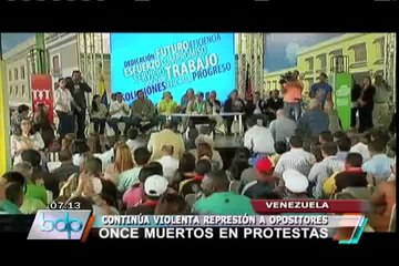 Download Video: Venezuela: 11muertos y 160 heridos dejan violentos enfrentamientos con policías