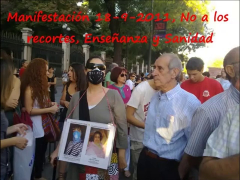 La Marea de los enfermos de fm, sfc em, sqm, ehs nos vemos en Madrid el 11-5-2013