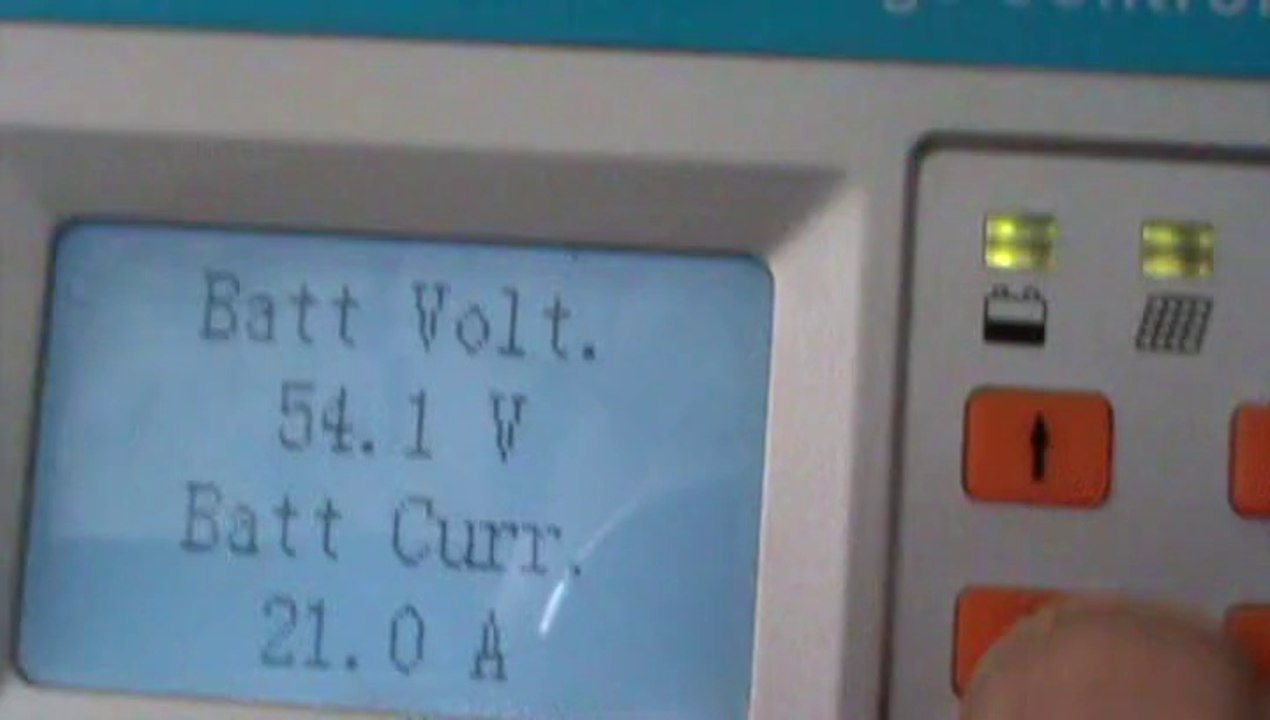 MPPT charge controller parameters and settings