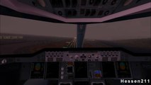 FS2004 - FS9 Airbus A380-800 Manual landing (cockpit view) at (VHHH) ( HD )