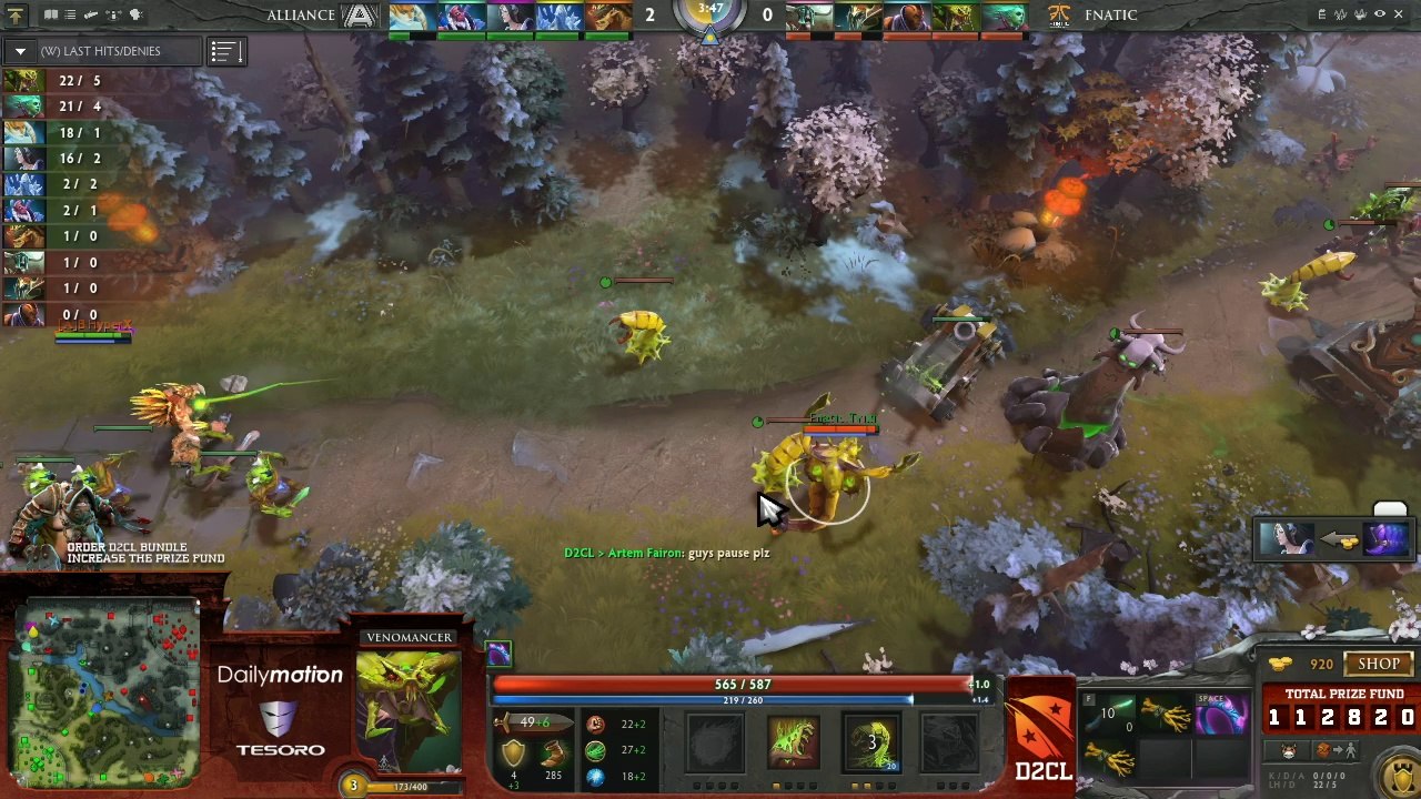 The Alliance vs Fnatic Game 1 Part 1 - DOTA 2 Champions League TobiWan