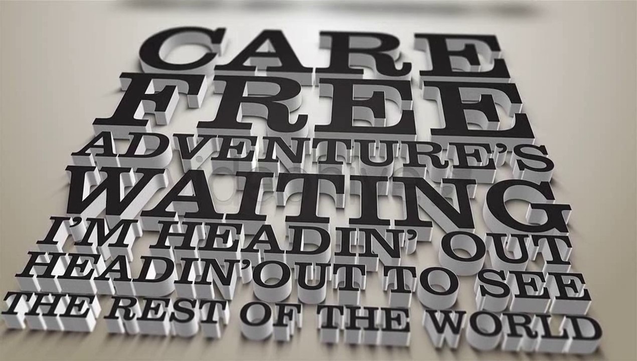 Kinetic Typography - 3D Lyrics