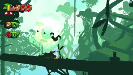 Donkey Kong Country: TF. Follaje y fuselaje 1-B - Gameplay - 100% puzzles y letras