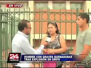 Piden urgente ayuda para hombre gravemente herido tras explosión en grifo