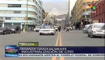 Avanza industrialización de litio en Bolivia