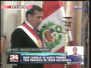 René Cornejo Díaz juramenta como nuevo presidente del Consejo de Ministros (1/2)