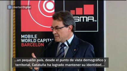 Artur Mas habla de Cataluña como una "vieja nación europea" en presencia del Príncipe