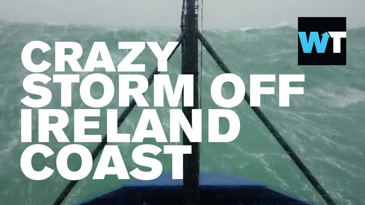 Huge Storm Off Ireland Coast Footage | What's Trending Now