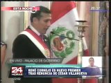 René Cornejo Díaz juramenta como nuevo presidente del Consejo de Ministros (1/2)
