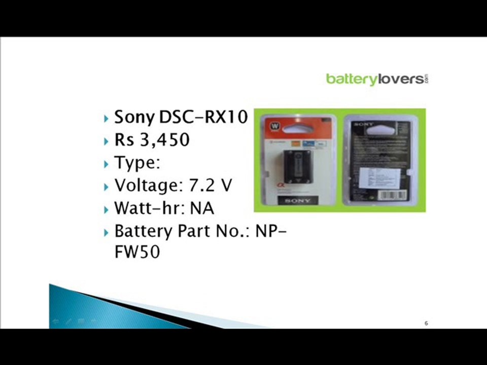 Camera Battery, Camera Batteries, Panasonic Battery, Batterylovers.com