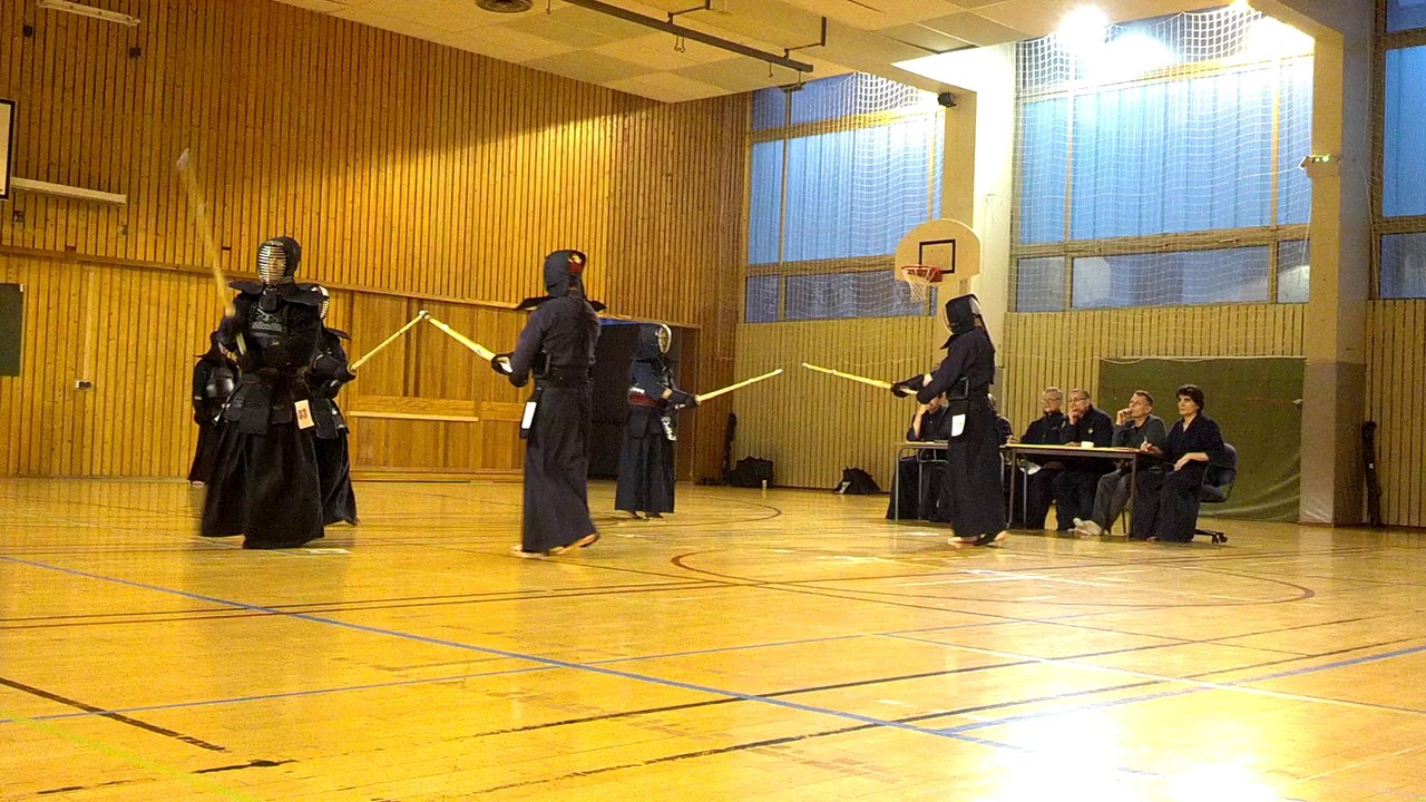 Passage de grade à Chambery - Février 2014 Men et Geiko motodachi Renaud