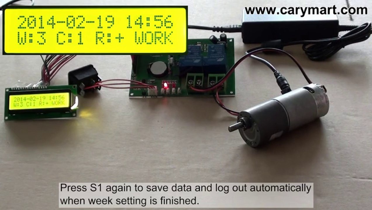Digital Tube Remote Controller Inner Clock Time Setting Procedure
