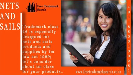 Trademark Class 22 | Cordage and Fibers