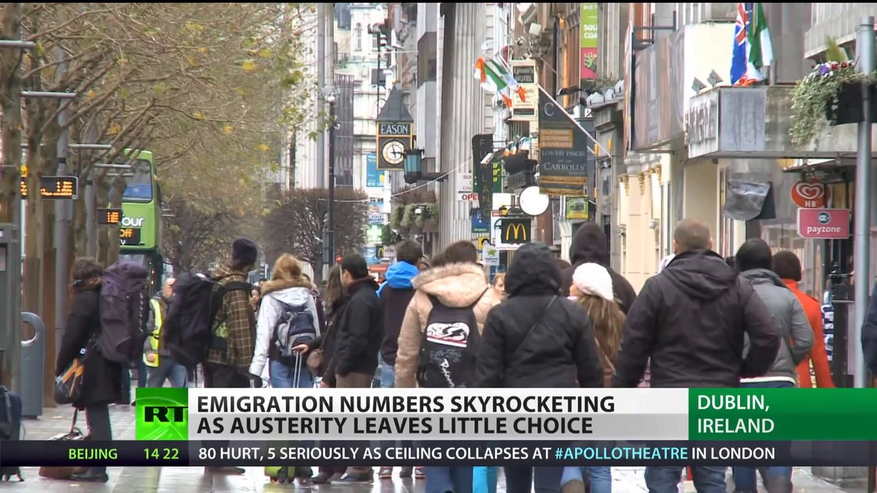 Austerity Isle: Emigration from Ireland skyrockets despite IMF bailout