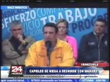Crisis en Venezuela: Capriles niega reunirse con Maduro pese a protestas (1/2)