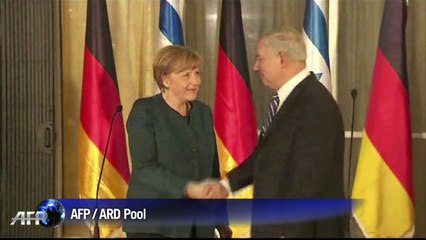 Merkel en Israël pour parler de l'Iran et du processus de paix