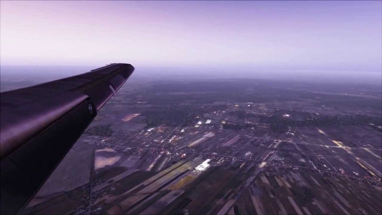 FSX Boeing 727 Landing @ Warsaw City 2013 X ( HD )