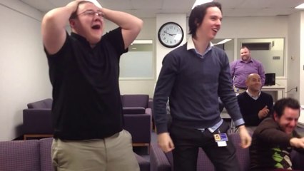 Ontario Office Workers Celebrate Women's Hockey Gold