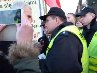 183rocznicy Bitwy pod Olszynką Grochowską 23.02.2014r.policja zakłóca obchody.