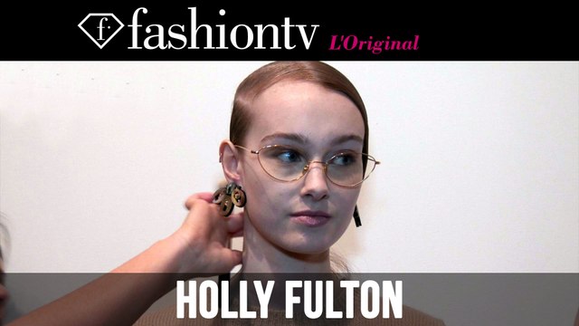 Holly Fulton Fall/Winter 2014-15 Hair & Make-up | London Fashion Week LFW | FashionTV