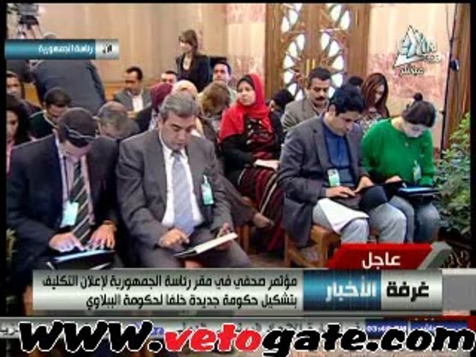 المتحدث بإسم الحكومة: "منصور" يكلف "محلب" برئاسة الوزراء