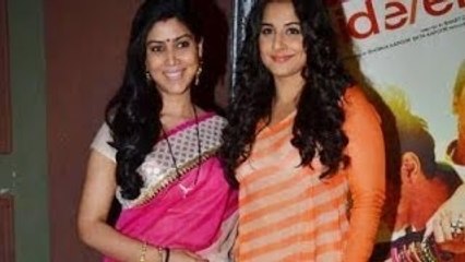 Vidya Balan on the set Bade Acche Lagte Hai for 'Shadi Ke Side Effects'