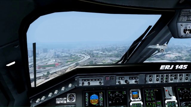 FSX Low Visibility Landing ( Cockpit View ) ( HD )