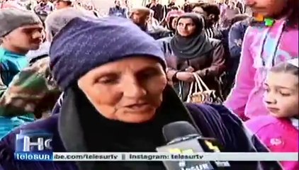 Víctimas de la guerra en Siria reciben ayuda del Estado y ONU