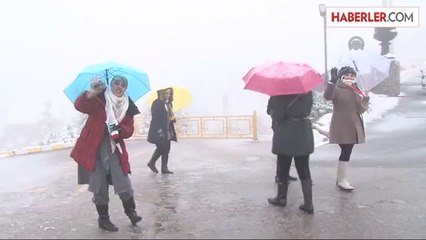 Kartepe Kayak Merkezi'nde Kar Sevinci