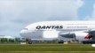 FSX Qantas Airbus A380 Landing @ canberra ( HD )