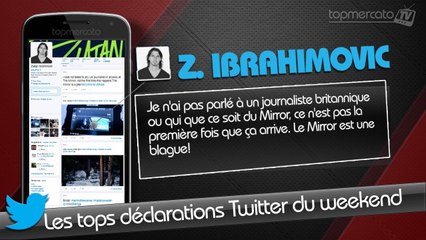 Gignac, Ibrahimovic, Rooney... Les tops Tweets du weekend !