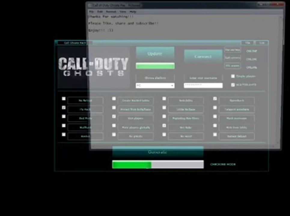 NEWEST COD Ghosts Undetected 100% Working HACK February 2014
