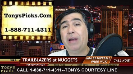 Denver Nuggets vs. Portland Trailblazers Pick Prediction NBA Pro Basketball Odds Preview 2-25-2014