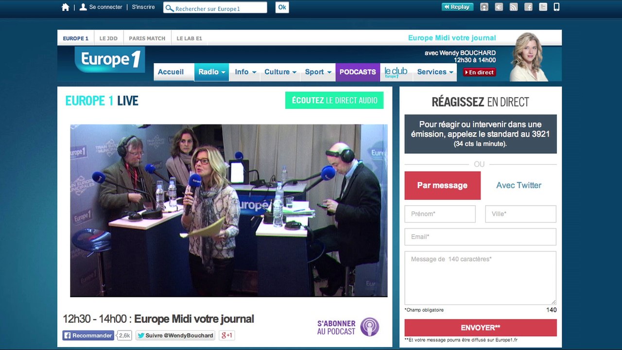 Le train Europe 1 des Municipales en escale à S...