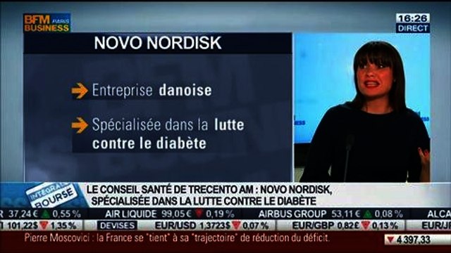 Le conseil santé d'Alice Lhabouz: Novo Nordisk, une société spécialiste de la lutte contre le diabète, dans Intégrale Bourse – 25/02